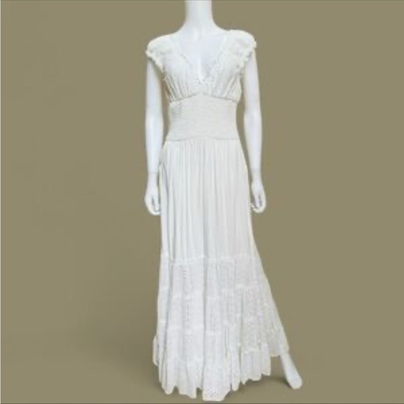 Solitaire White Eyelet Swim Dress Swim Cover up - Picture 2 of 10